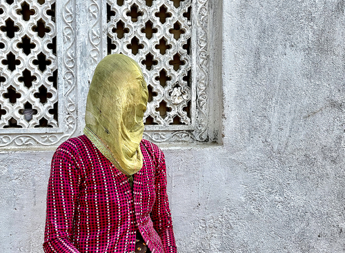 Woman w/ veil Girwa Udaipur India