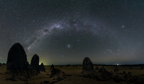 Starry Sky Over the Desert