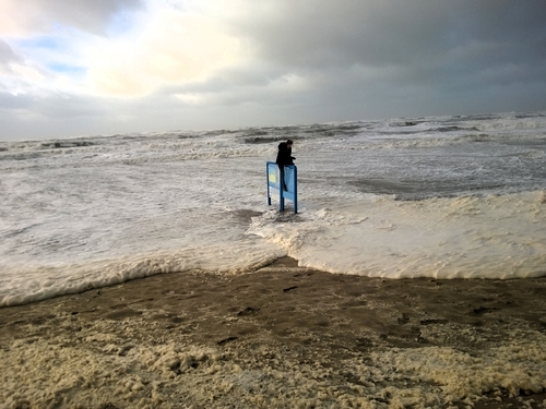 Sea level rising at the Netherlands coast