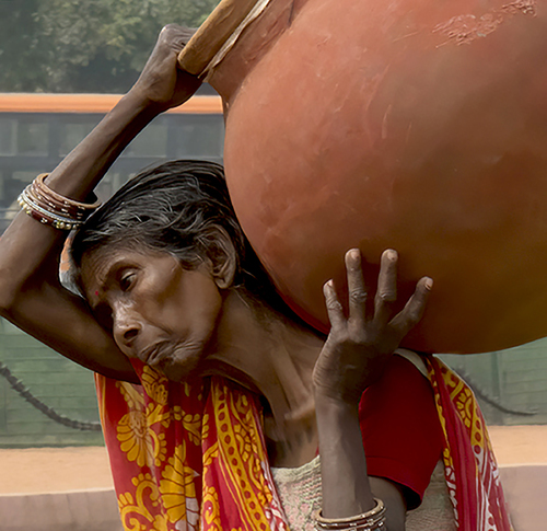 Woman with Pot