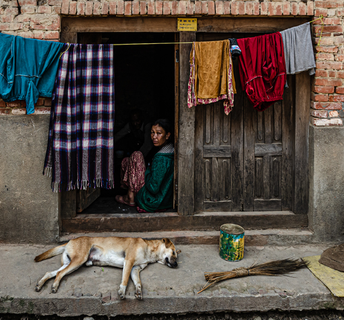 NEPALI WOMAN AT HOME