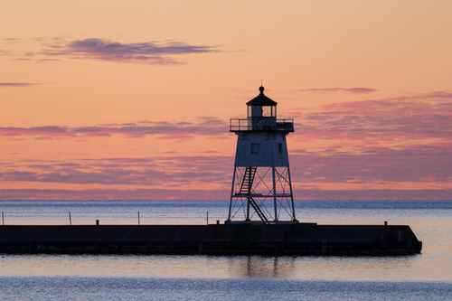 Fiery Dawn in Grand Marais