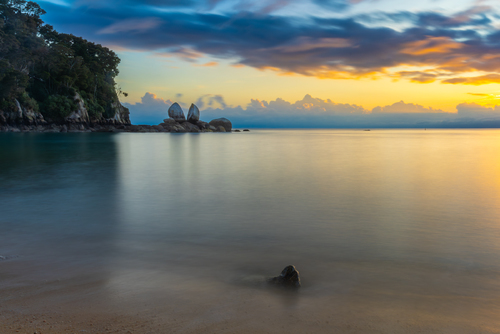 Split Apple Rock at Sunrise