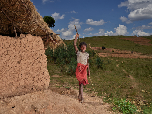 Beauty in her village