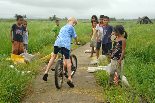 White boy in the Philippines White boy in the Philippines