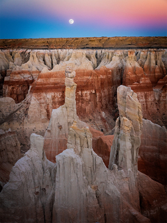 Moonrise over Coal Mine Canyon Color Awards Winners and Nominees